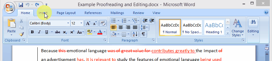 Clicca per ingrandire Accetta tutte le revisioni Word 2007